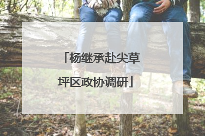 杨继承赴尖草坪区政协调研
