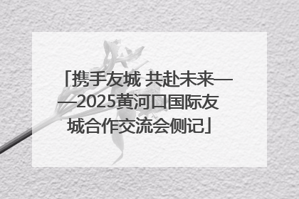携手友城 共赴未来——2025黄河口国际友城合作交流会侧记