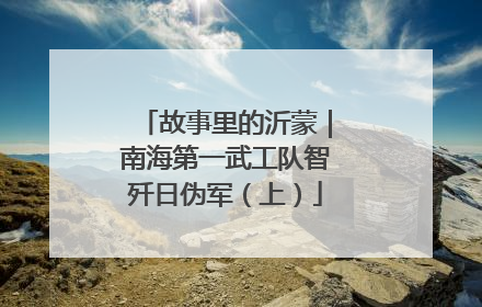 故事里的沂蒙｜南海第一武工队智歼日伪军（上）