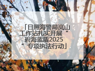 日照海警局岚山工作站扎实开展“碧海蓝盾2025”专项执法行动
