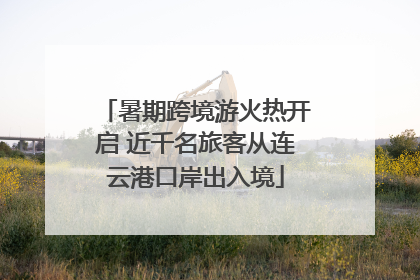 暑期跨境游火热开启 近千名旅客从连云港口岸出入境