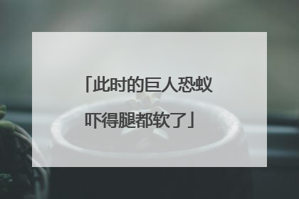 此时的巨人恐蚁吓得腿都软了