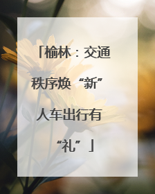 榆林：交通秩序焕“新” 人车出行有“礼”