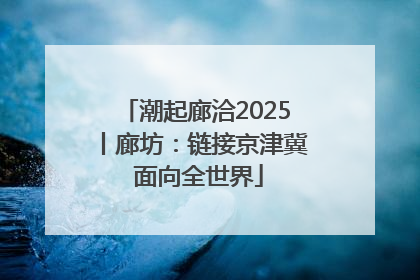 潮起廊洽2025丨廊坊：链接京津冀 面向全世界