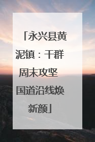 永兴县黄泥镇：干群周末攻坚 国道沿线焕新颜