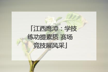 江西鹰潭：学技练功提素质 赛场竞技展风采