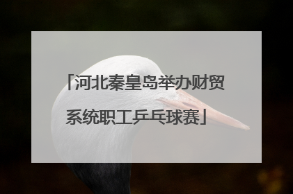 河北秦皇岛举办财贸系统职工乒乓球赛