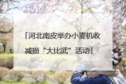 河北南皮举办小麦机收减损“大比武”活动