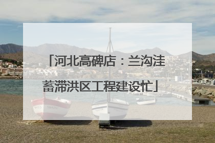河北高碑店：兰沟洼蓄滞洪区工程建设忙