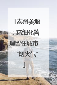 泰州姜堰：精细化管理留住城市“烟火气”