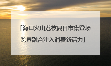 海口火山荔枝夏日市集登场 跨界融合注入消费新活力