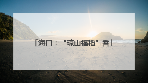 海口：“琼山福稻”香