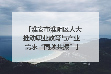 淮安市淮阴区人大推动职业教育与产业需求“同频共振”