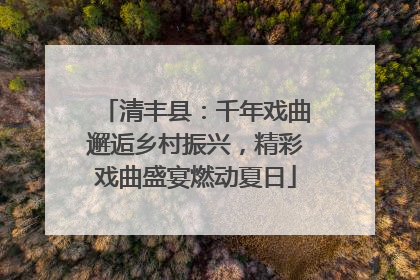 清丰县：千年戏曲邂逅乡村振兴，精彩戏曲盛宴燃动夏日