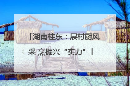 湖南桂东：展村厨风采 烹振兴“实力”