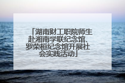 湖南财工职院师生赴湘南学联纪念馆、罗荣桓纪念馆开展社会实践活动