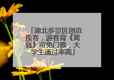 湖北多景区创意揽客，游客背《离骚》可免门票，大学生通过率高