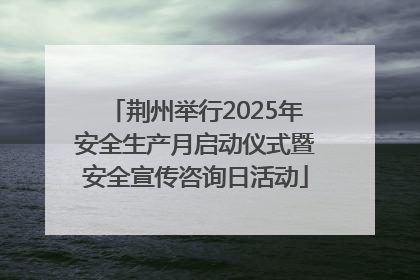荆州举行2025年安全生产月启动仪式暨安全宣传咨询日活动