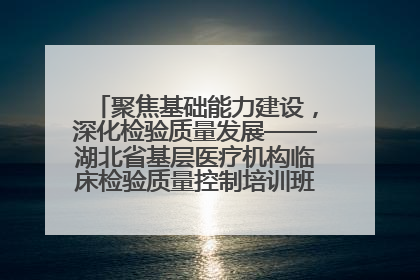 聚焦基础能力建设，深化检验质量发展——湖北省基层医疗机构临床检验质量控制培训班（孝感站）成功举办