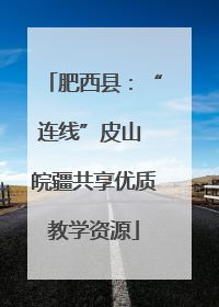 肥西县：“连线”皮山 皖疆共享优质教学资源