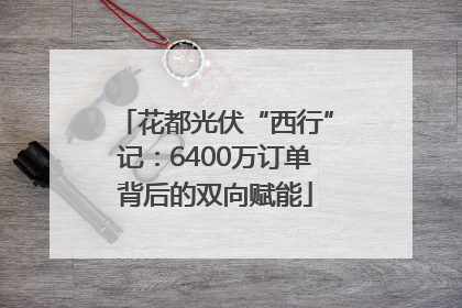 花都光伏“西行”记：6400万订单背后的双向赋能