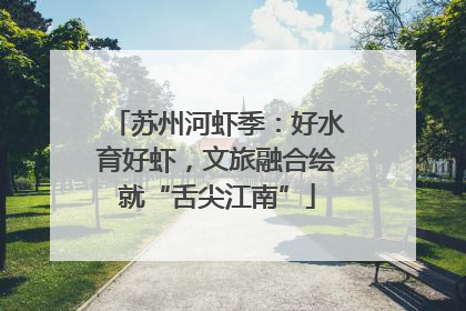 苏州河虾季：好水育好虾，文旅融合绘就“舌尖江南”