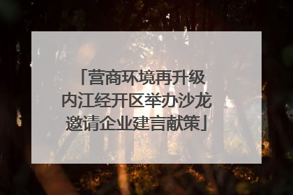营商环境再升级 内江经开区举办沙龙邀请企业建言献策