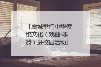 虞城举行中华传统文化（戏曲·非遗）进校园活动