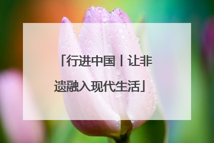 行进中国丨让非遗融入现代生活