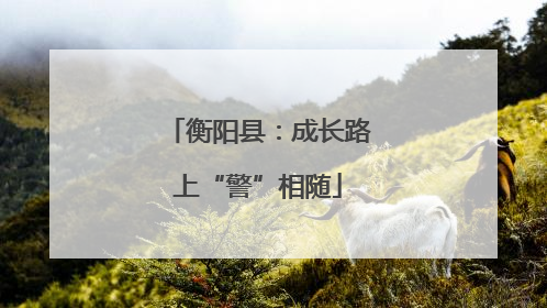 衡阳县：成长路上“警”相随
