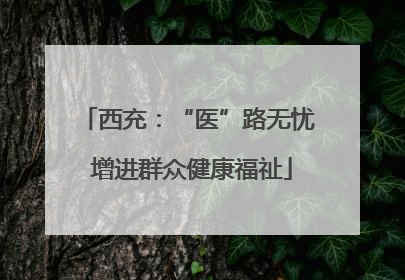 西充：“医”路无忧 增进群众健康福祉