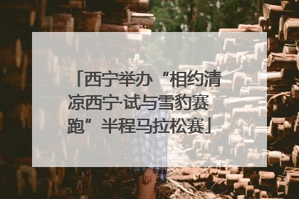 西宁举办“相约清凉西宁·试与雪豹赛跑”半程马拉松赛