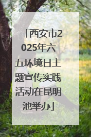 西安市2025年六五环境日主题宣传实践活动在昆明池举办