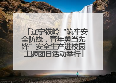 辽宁铁岭“筑牢安全防线，青年勇当先锋”安全生产进校园主题团日活动举行