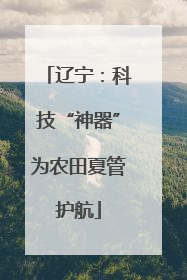 辽宁：科技“神器”为农田夏管护航
