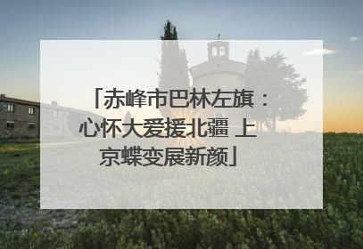 赤峰市巴林左旗：心怀大爱援北疆 上京蝶变展新颜