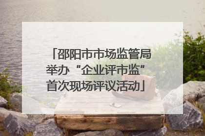 邵阳市市场监管局举办“企业评市监”首次现场评议活动