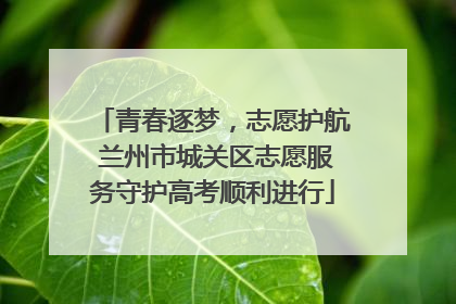 青春逐梦，志愿护航 兰州市城关区志愿服务守护高考顺利进行