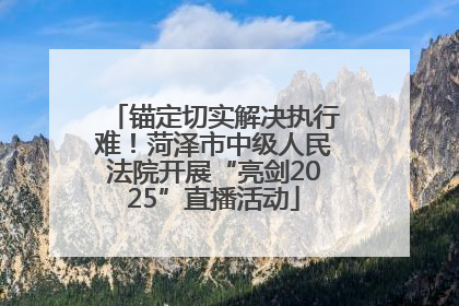 锚定切实解决执行难！菏泽市中级人民法院开展“亮剑2025”直播活动