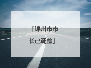 锦州市市长已调整