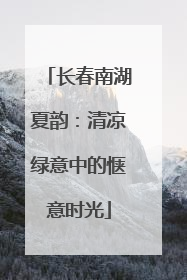长春南湖夏韵：清凉绿意中的惬意时光