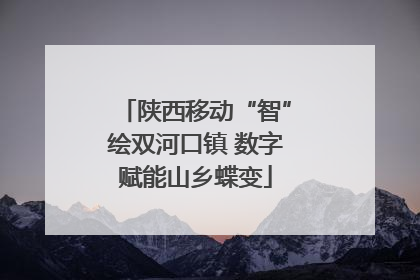 陕西移动“智”绘双河口镇 数字赋能山乡蝶变