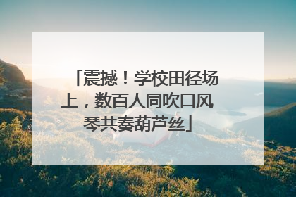 震撼！学校田径场上，数百人同吹口风琴共奏葫芦丝