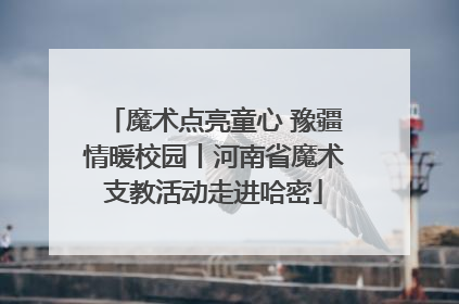 魔术点亮童心 豫疆情暖校园丨河南省魔术支教活动走进哈密