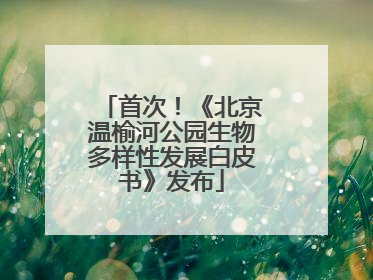 首次！《北京温榆河公园生物多样性发展白皮书》发布