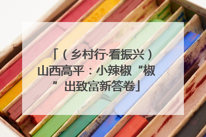 （乡村行·看振兴）山西高平：小辣椒“椒”出致富新答卷