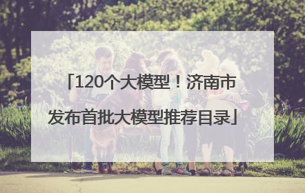 120个大模型！济南市发布首批大模型推荐目录