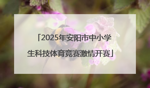 2025年安阳市中小学生科技体育竞赛激情开赛