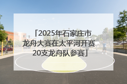 2025年石家庄市龙舟大赛在太平河开赛 20支龙舟队参赛