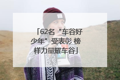 62名“车谷好少年”受表彰 榜样力量耀车谷